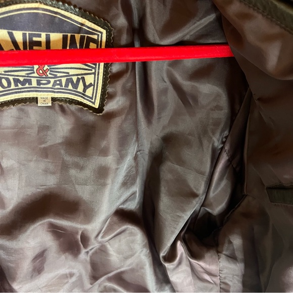 Vintage women’s  Blueline & company 100% leather bomber jacket. Size large - Picture 9 of 13